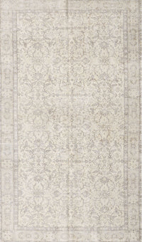 Machine Washable Traditional Tan Brown Rug, wshtr3583