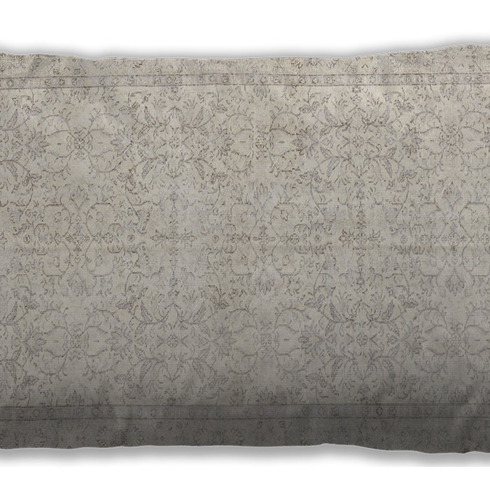 Traditional Classic Rectangular Tan Brown Lumbar Throw Pillow, 13 inch by 19 inch, lbtr3583