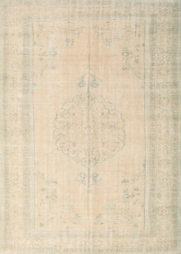 Machine Washable Traditional Deep Peach Orange Rug, wshtr3584