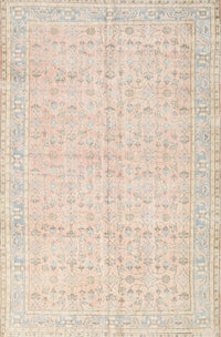 Machine Washable Traditional Light Orange Rug, wshtr3585