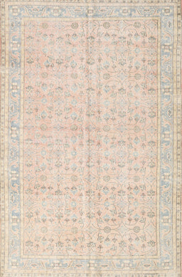 Machine Washable Traditional Light Orange Rug, wshtr3585