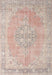 Machine Washable Traditional Light Copper Gold Rug, wshtr3586