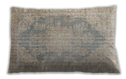 Traditional Classic Rectangular Desert Sand Beige Lumbar Throw Pillow, 13 inch by 19 inch, lbtr3588