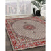 Traditional Tan Brown Medallion Rug in Family Room, tr3590