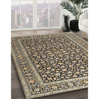 Traditional Dark Brown Persian Rug, tr3591