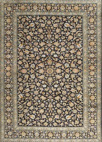 Machine Washable Traditional Dark Brown Rug, wshtr3591