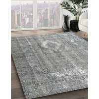 Traditional Cloud Gray Persian Rug, tr3593