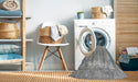 Machine Washable Traditional Cloud Gray Rug in a Washing Machine, wshtr3593