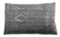 Traditional Classic Rectangular Cloud Gray Lumbar Throw Pillow, 13 inch by 19 inch, lbtr3593