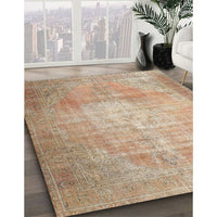 Traditional Orange Brown Persian Rug, tr3594