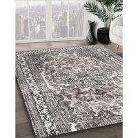 Traditional Pale Silver Gray Persian Rug, tr3595