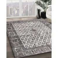 Traditional Carbon Gray Persian Rug, tr3597