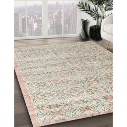 Machine Washable Traditional Camel Brown Rug in a Family Room, wshtr3598