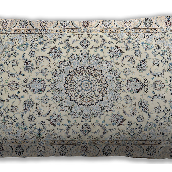 Traditional Classic Rectangular Blanched Almond Beige Lumbar Throw Pillow, 13 inch by 19 inch, lbtr359