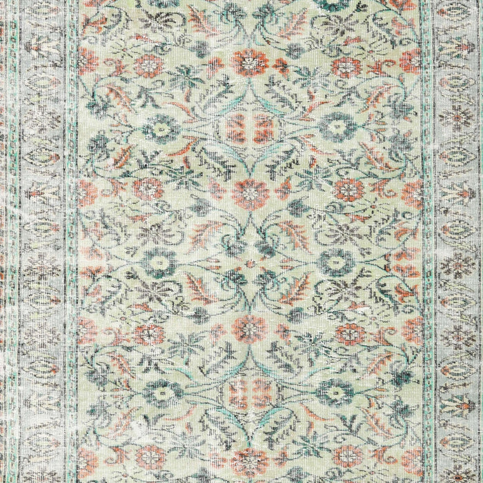 Machine Washable Traditional Gunmetal Gray Rug, wshtr3600