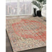 Traditional Rust Pink Persian Rug in Family Room, tr3601