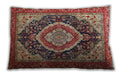Traditional Classic Rectangular Fire Brick Red Lumbar Throw Pillow, 13 inch by 19 inch, lbtr3603