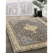 Traditional Brown Persian Rug in Family Room, tr3604