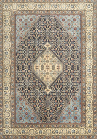 Machine Washable Traditional Brown Rug, wshtr3604