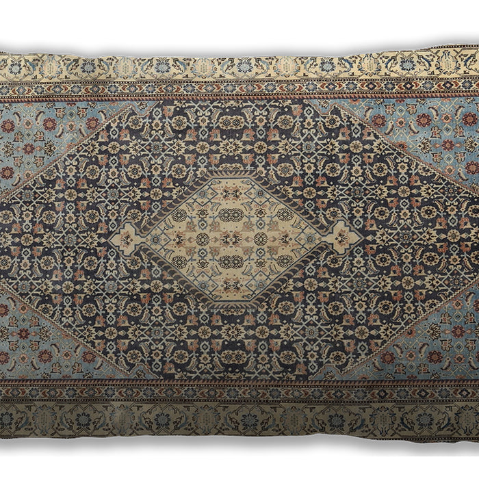 Traditional Classic Rectangular Brown Lumbar Throw Pillow, 13 inch by 19 inch, lbtr3604