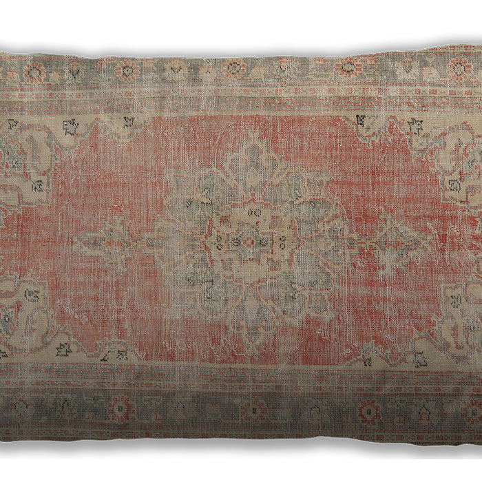 Traditional Classic Rectangular Brown Lumbar Throw Pillow, 13 inch by 19 inch, lbtr3605