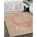 Traditional Brown Persian Rug in Family Room, tr3605