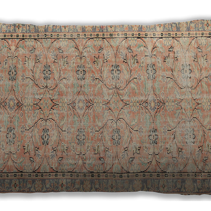 Traditional Classic Rectangular Brown Lumbar Throw Pillow, 13 inch by 19 inch, lbtr3607