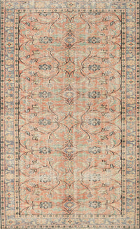 Machine Washable Traditional Brown Rug, wshtr3607