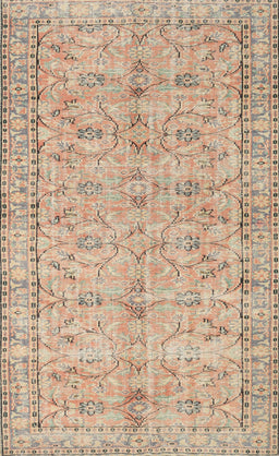 Machine Washable Traditional Brown Rug, wshtr3607