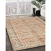 Machine Washable Traditional Brown Rug in a Family Room, wshtr3607