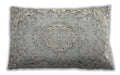 Traditional Classic Rectangular Dark Gray Lumbar Throw Pillow, 13 inch by 19 inch, lbtr3609