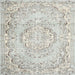 Square Traditional Dark Gray Persian Rug, tr3609