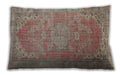 Traditional Classic Rectangular Rust Pink Lumbar Throw Pillow, 13 inch by 19 inch, lbtr3610