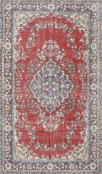 Machine Washable Traditional Cherry Red Rug, wshtr3611