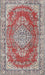 Machine Washable Traditional Cherry Red Rug, wshtr3611