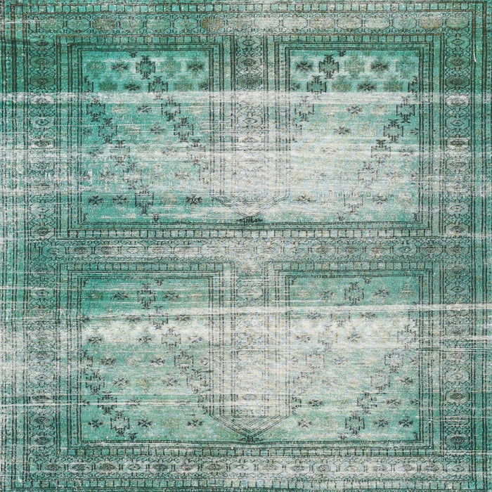 Square Traditional Green Persian Rug, tr3612
