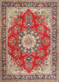 Machine Washable Traditional Red Rug, wshtr3615