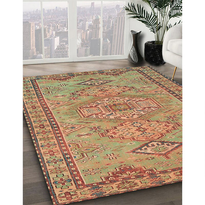 Traditional Red Persian Rug in Family Room, tr3619