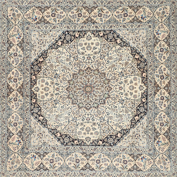 Traditional Wheat Beige Medallion Rug, tr361