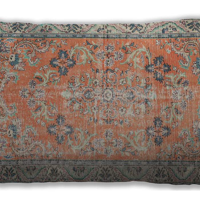 Traditional Classic Rectangular Tan Brown Lumbar Throw Pillow, 13 inch by 19 inch, lbtr3620