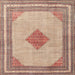 Square Traditional Cherry Red Persian Rug, tr3622