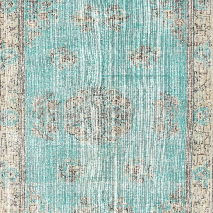 Traditional Mint Green Persian Rug, tr3623
