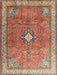 Machine Washable Traditional Fire Brick Red Rug, wshtr3625