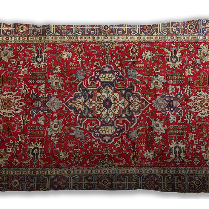 Traditional Classic Rectangular Camel Brown Lumbar Throw Pillow, 13 inch by 19 inch, lbtr3626