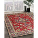 Traditional Camel Brown Persian Rug in Family Room, tr3626