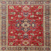 Square Traditional Camel Brown Persian Rug, tr3626