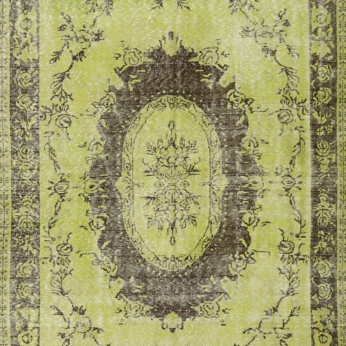 Machine Washable Traditional Metallic Gold Rug, wshtr3627