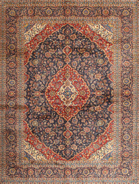 Machine Washable Traditional Peru Brown Rug, wshtr3628