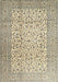 Traditional Khaki Gold Persian Rug, tr3629