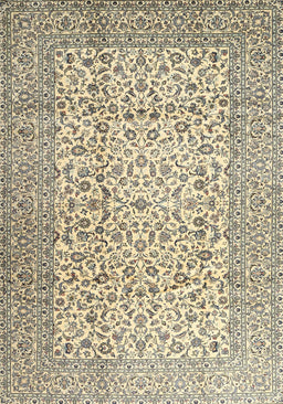Machine Washable Traditional Khaki Gold Rug, wshtr3629
